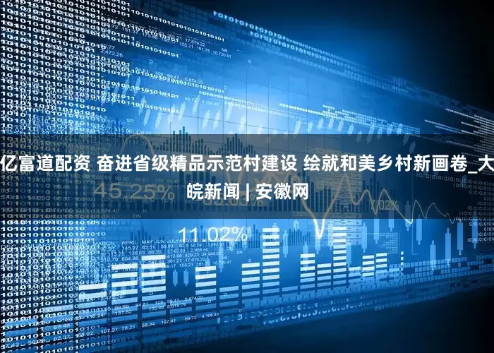 亿富道配资 奋进省级精品示范村建设 绘就和美乡村新画卷_大皖新闻 | 安徽网